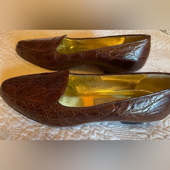 Shoes - Bally reptile loafers